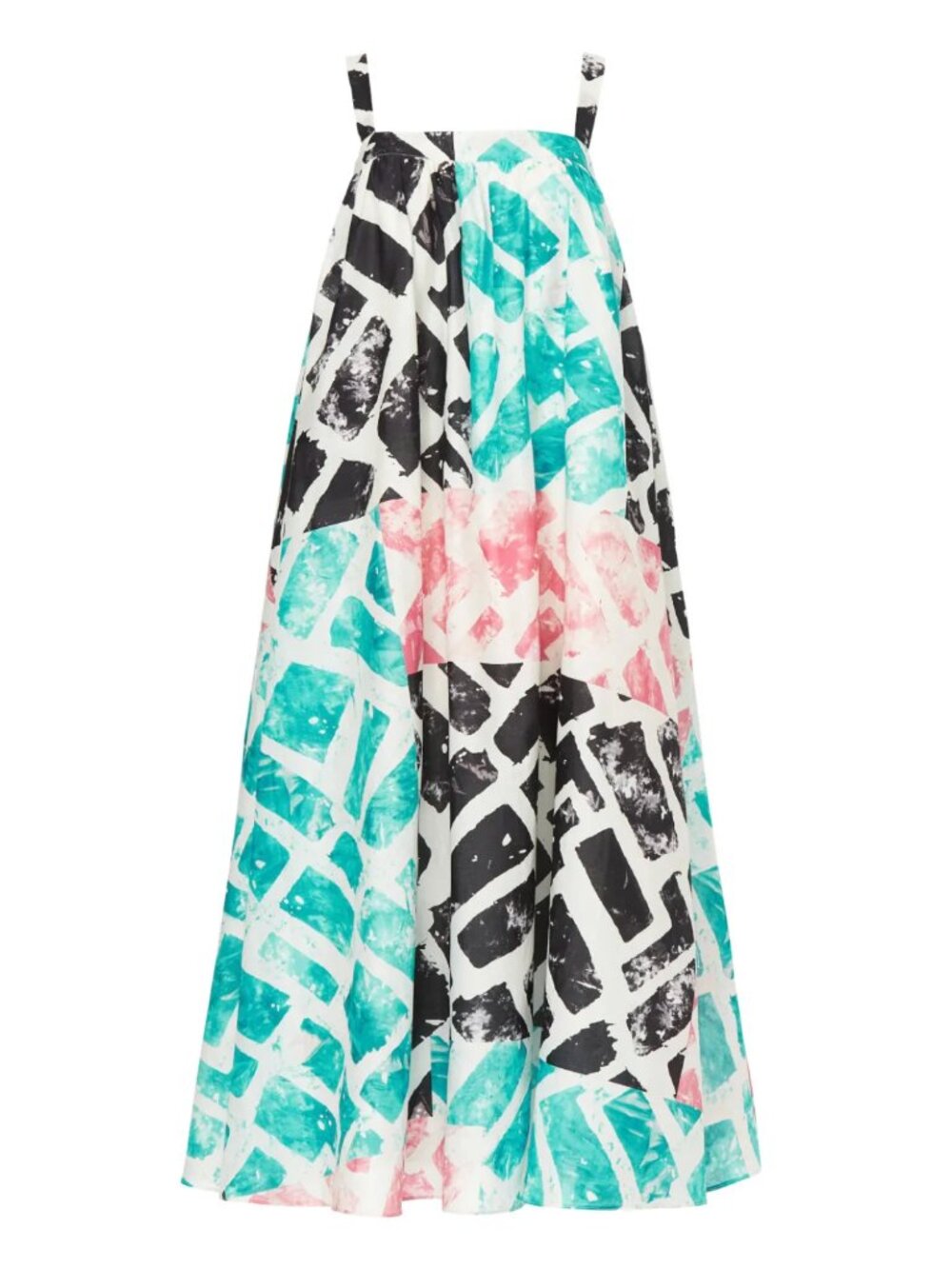 Busayo Oversize Patchwork Dress, XL